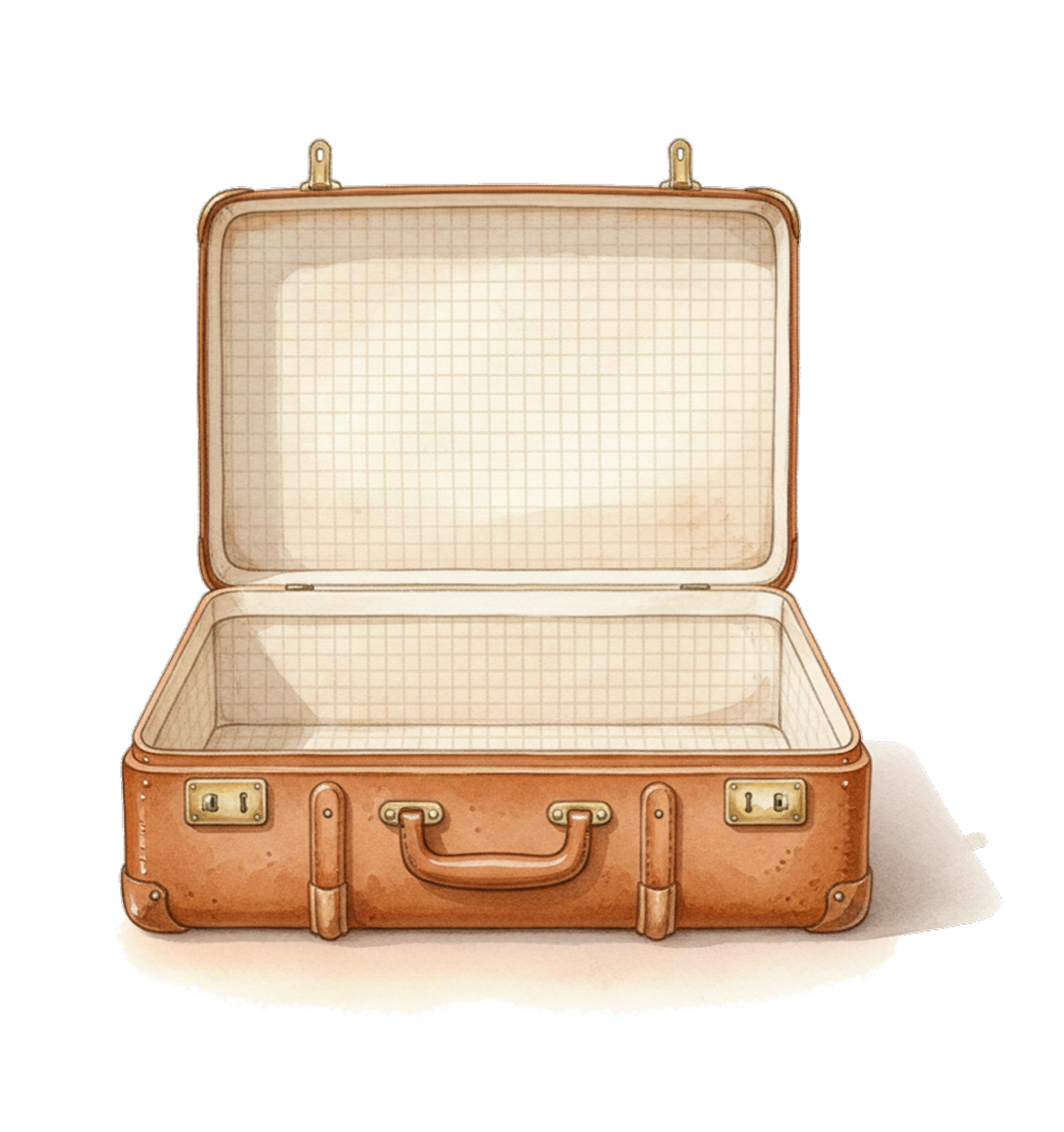 Открытый чемодан